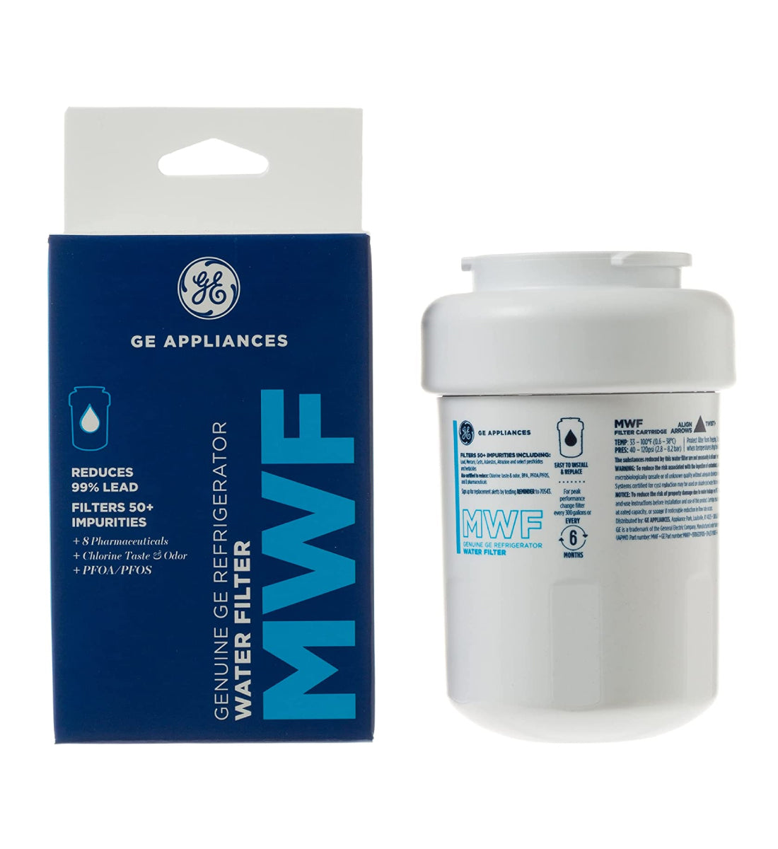 GE MWF Water Filter Replacement – Fits with GE MWF, GWF, GWFA